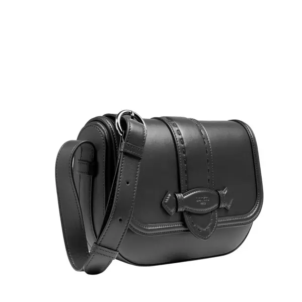 Black Sienna Medium Flap-detail Leather Crossbody Bag 4 Image