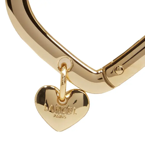 Gold Heart Pendant Keyring 1 Image