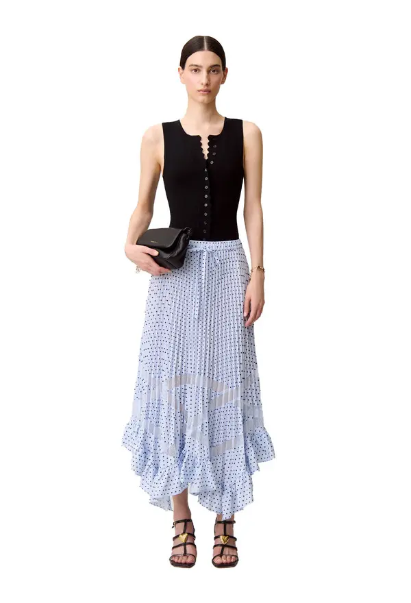 Lace Pointed Midi Skirt 1 Image