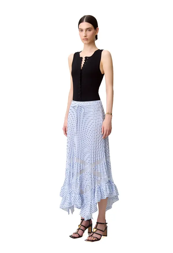 Lace Pointed Midi Skirt 2 Image
