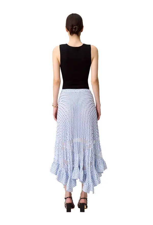 Lace Pointed Midi Skirt 3 Image