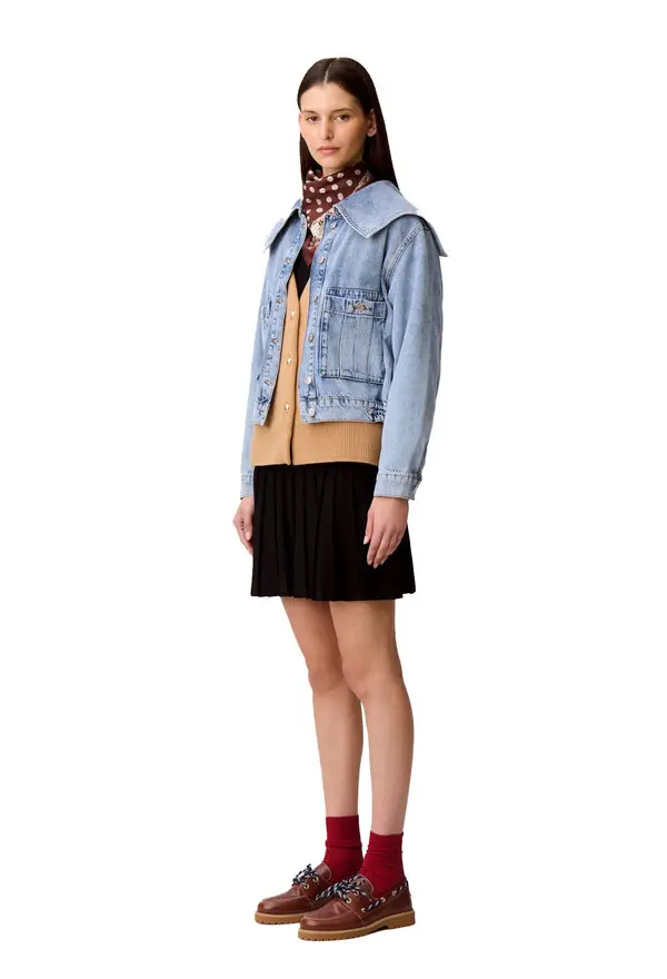 Contrast Stitch Denim Jacket 1 Image