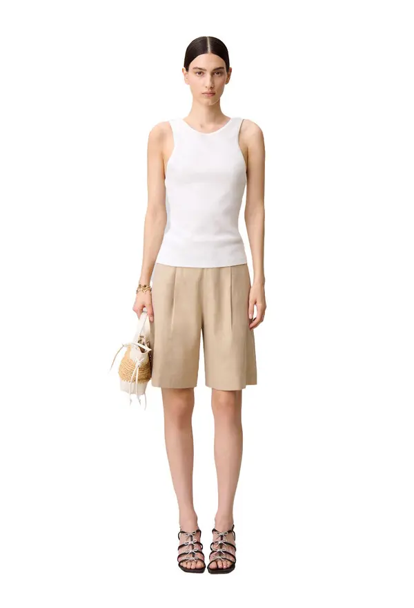 Linen Bermuda Shorts 1 Image