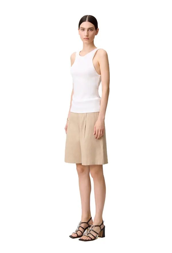 Linen Bermuda Shorts 2 Image