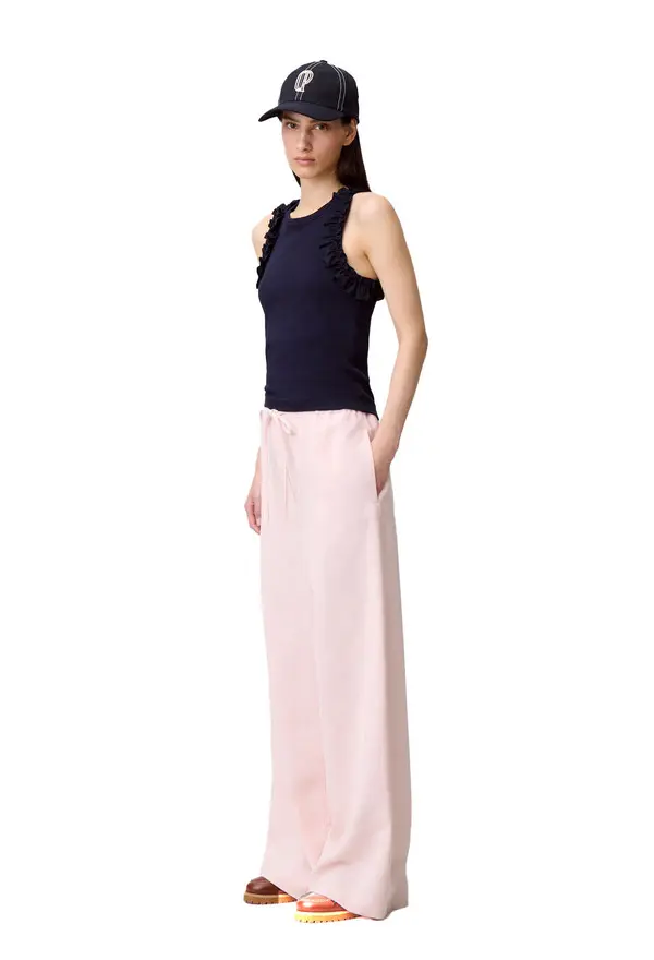 String Wide-Leg Trousers 1 Image