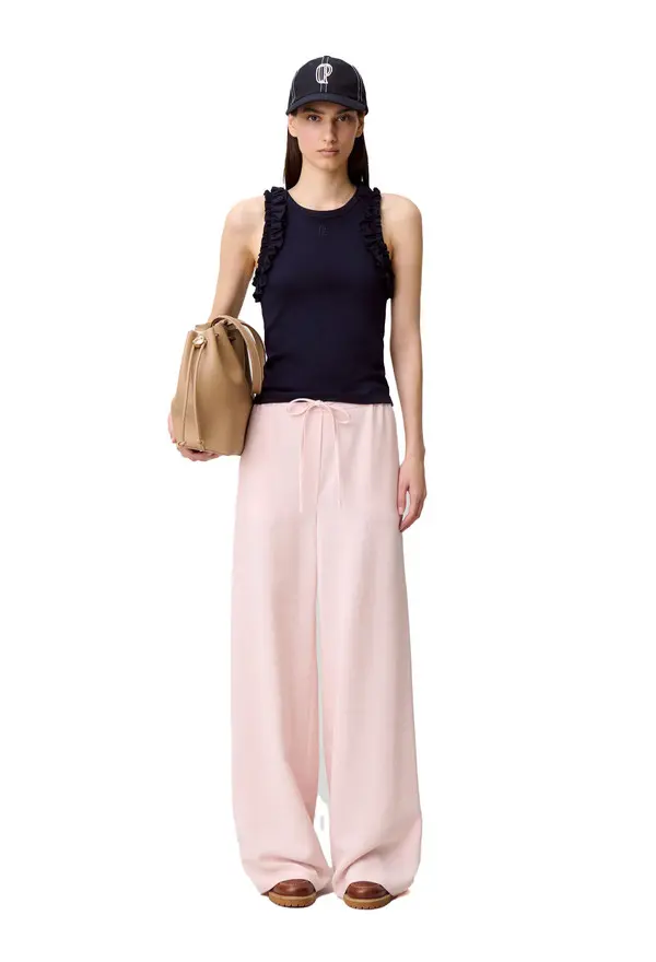 String Wide-Leg Trousers 2 Image