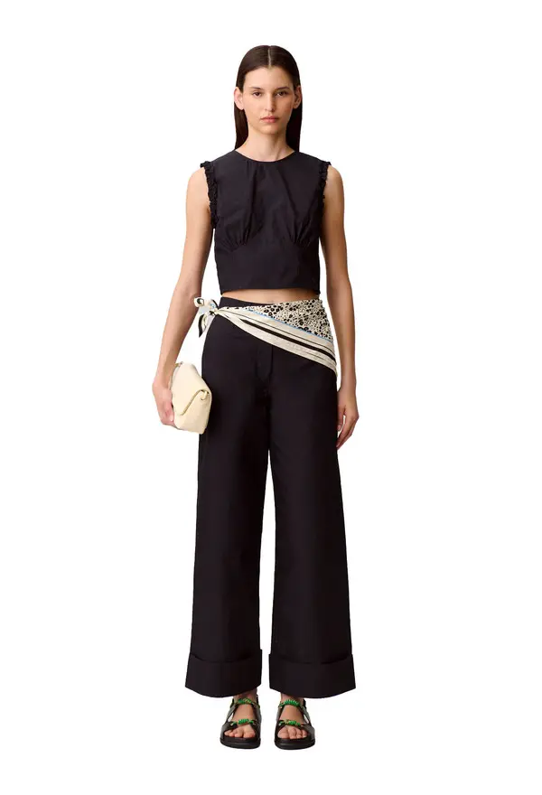 Ruffled Crop Top 1 Image