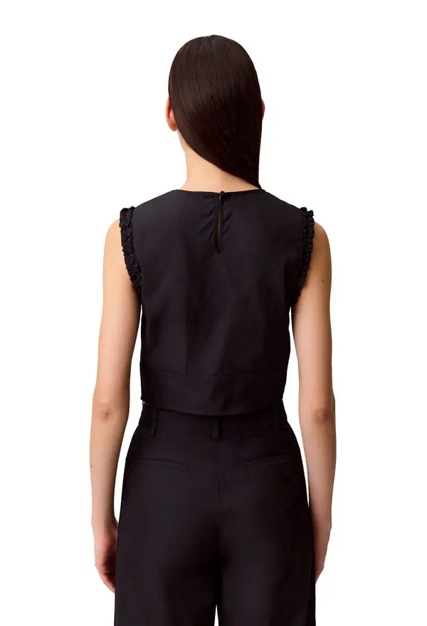 Ruffled Crop Top 4 Image