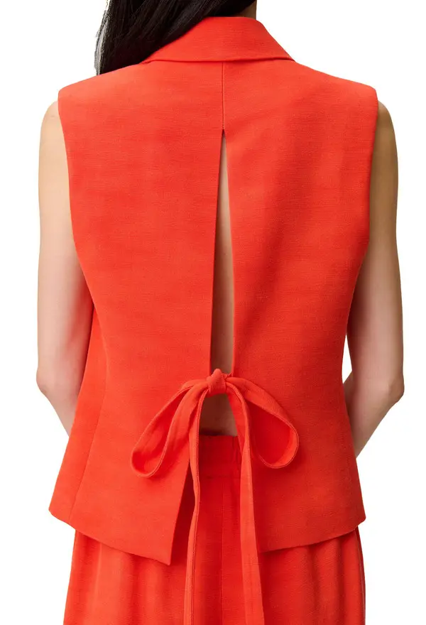 Sleeveless Tailored Blazer 2 Image