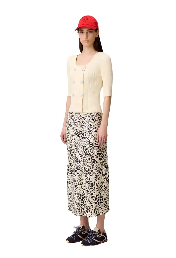 Round Neck Knitted Cardigan 1 Image