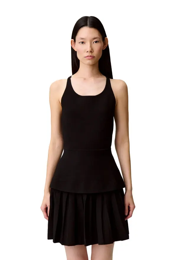 Knit Dress With Criss-Cross Straps 2 Image