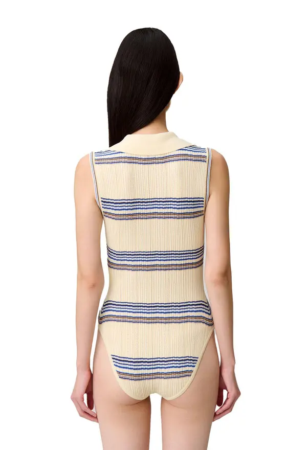 Sleeveless Knitted Bodysuit 1 Image