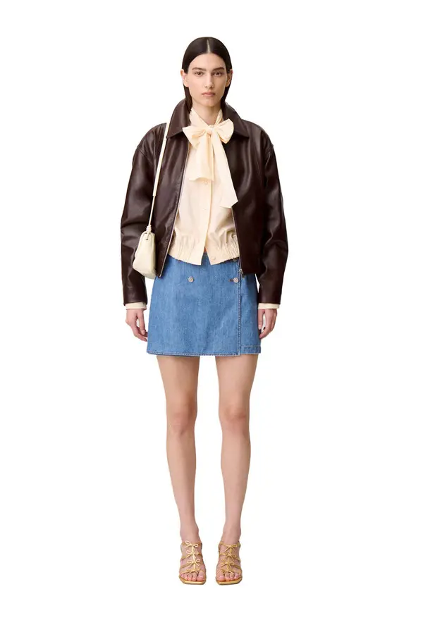 Pussy-Bow Poplin Blouse 2 Image