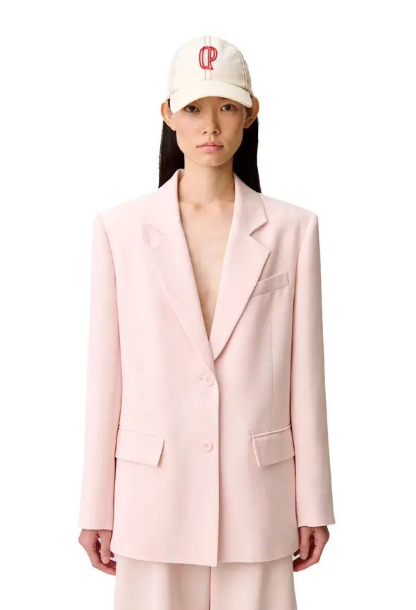 Straight Wide Cut Tailored Blazer 1 Image