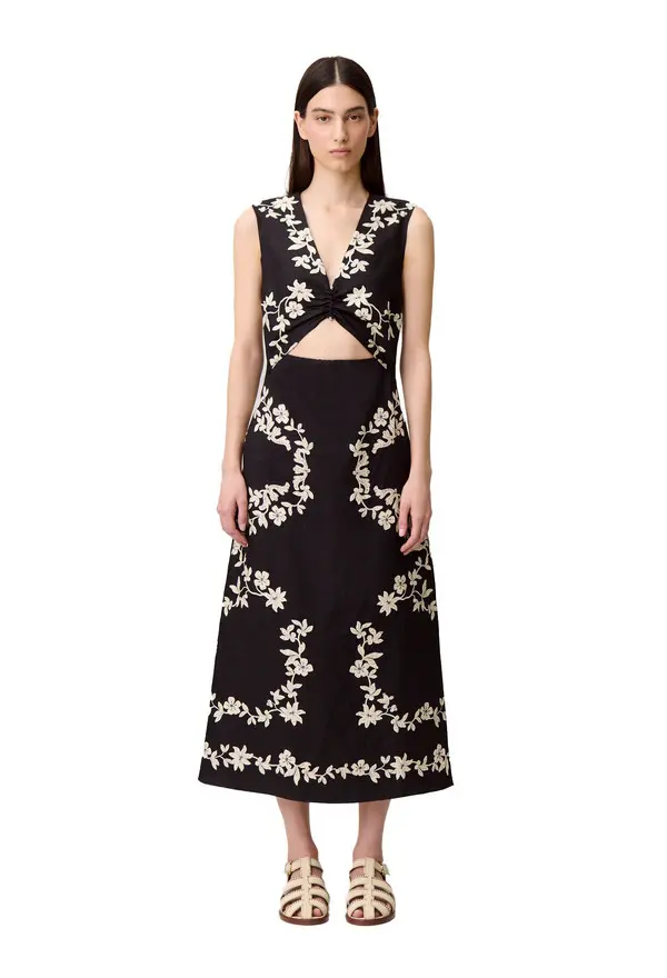 Long Embroidered Dress 3 Image