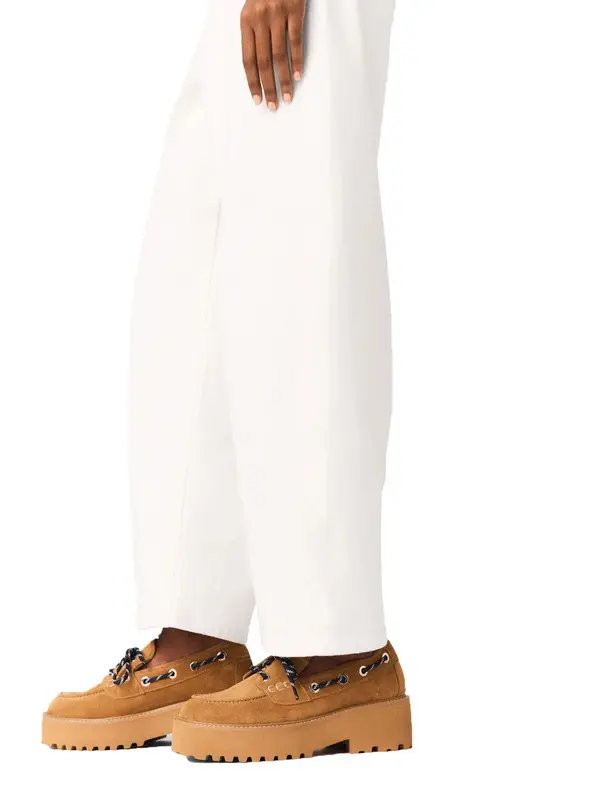 Suede Platform Boat Loafers 1 Image