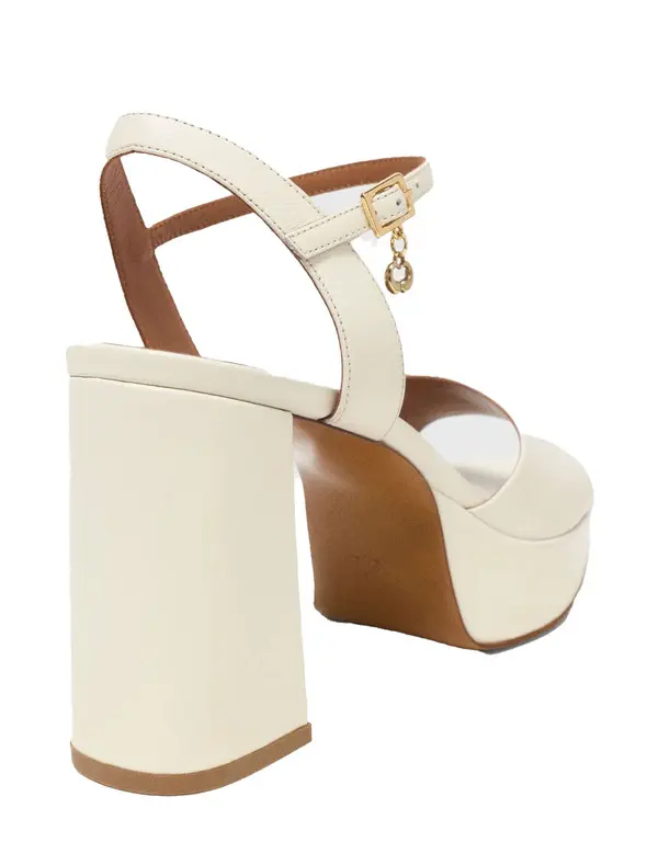 Leather Platform Sandals 1 Image