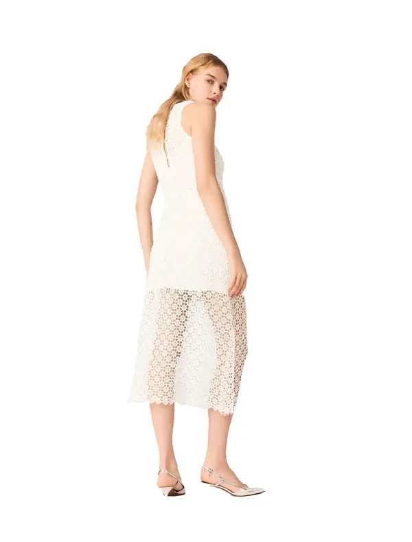 Rhinestone Crochet Maxi Dress 2 Image