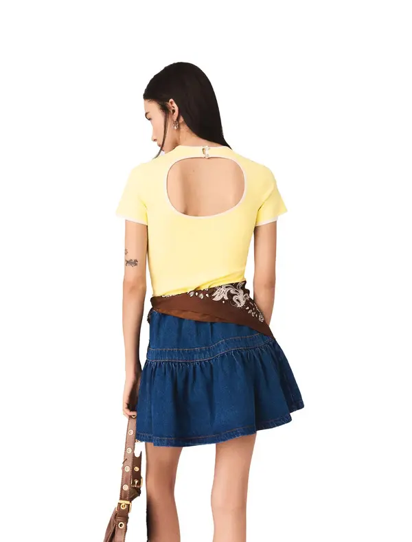 Round Back Cut-Out Top 1 Image