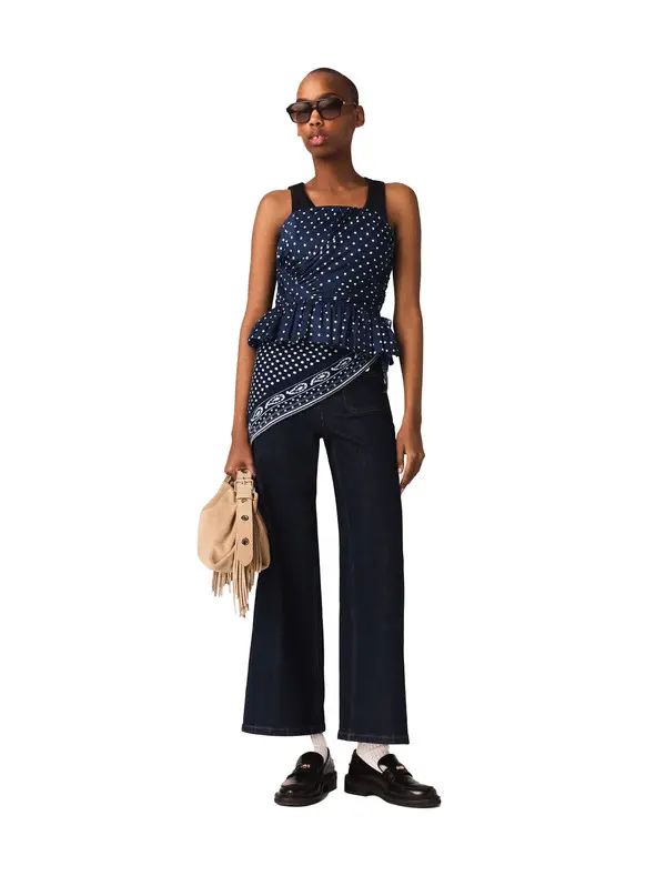 Patterned Bustier Top 1 Image