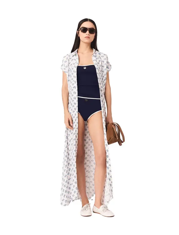 Jacquard Print Maxi Dress 1 Image