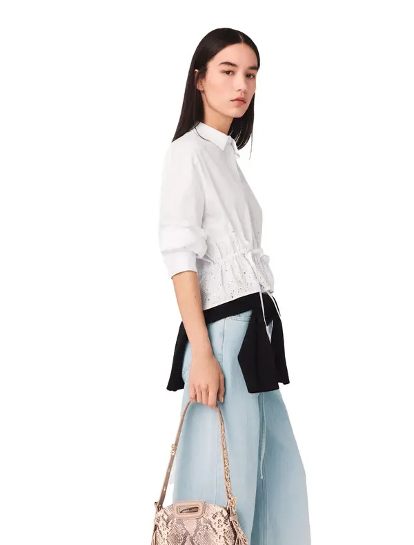 Cotton Shirt With Rhinestones 2 Image