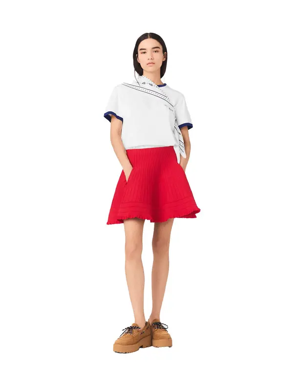 Compact Knit Short Skirt 1 Image