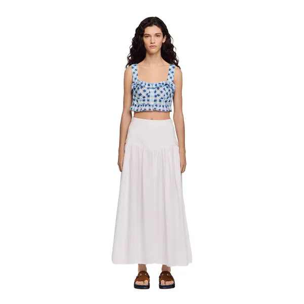 Linen Crop Top 1 Image