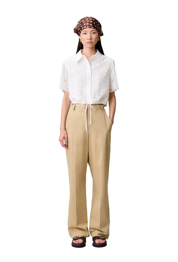 Cropped Lace Shirt  1 Image