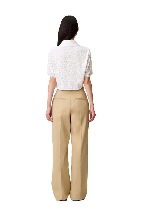 Cropped Lace Shirt  3 Image