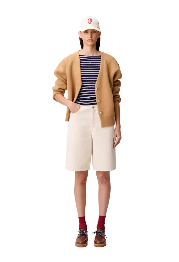 Denim Berdmuda Shorts  3 Image