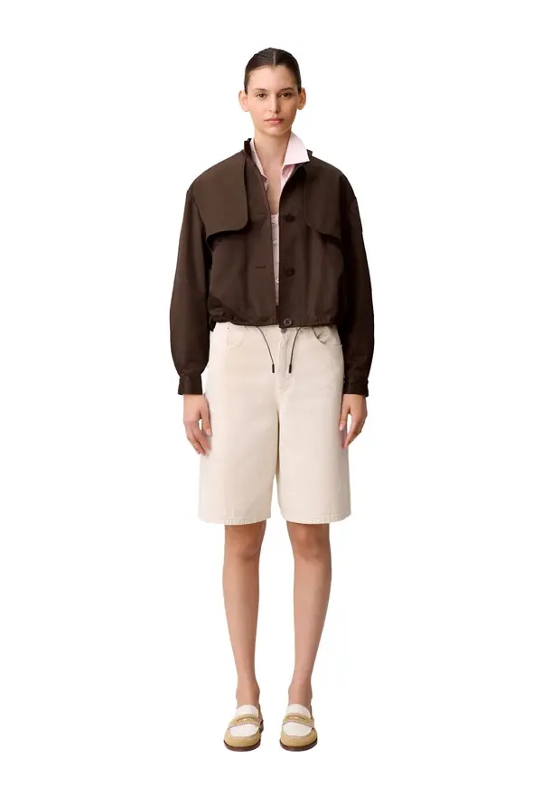 Wide Fit Satin Effect Jacket 2 Image