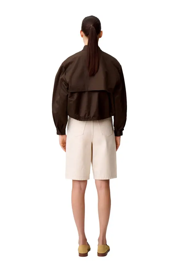 Wide Fit Satin Effect Jacket 3 Image