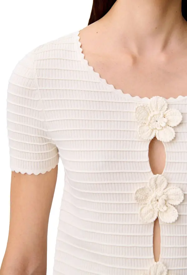 Striped Short-sleeved Jumper  1 Image