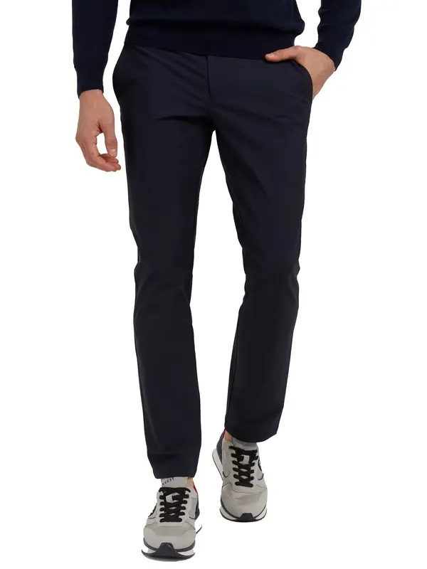 Slim-Fit Tailored Trousers 2 Image
