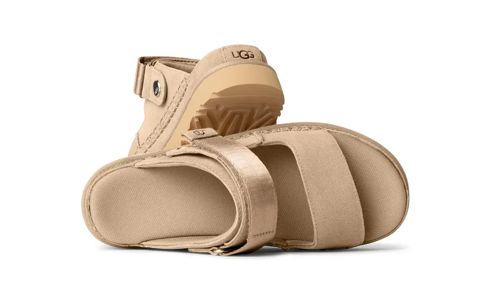 Goldenstar Glide Suede Double Straps Sandals 1 Image