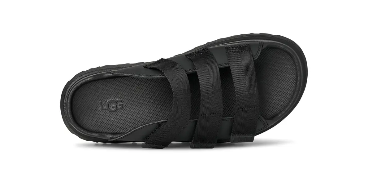 Golden Glow Platform Triple Straps Slide 3 Image