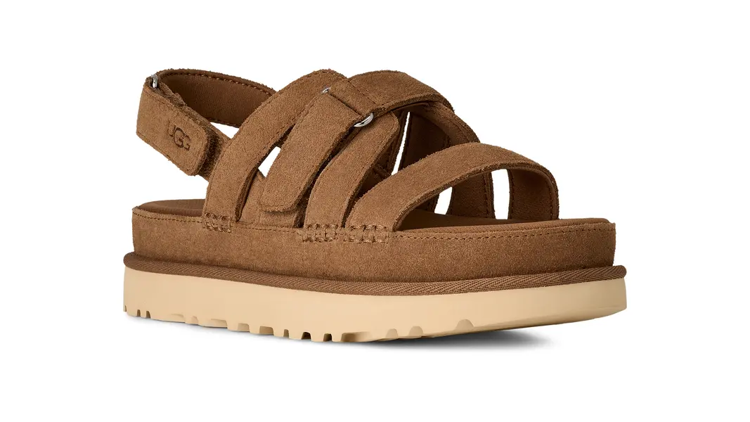 Goldenstar Gleam Velvety Suede Sandals 3 Image