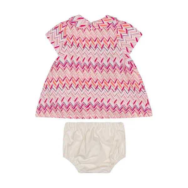 Multi-Coloured Logo Zig Zag Dress Set  2 Image