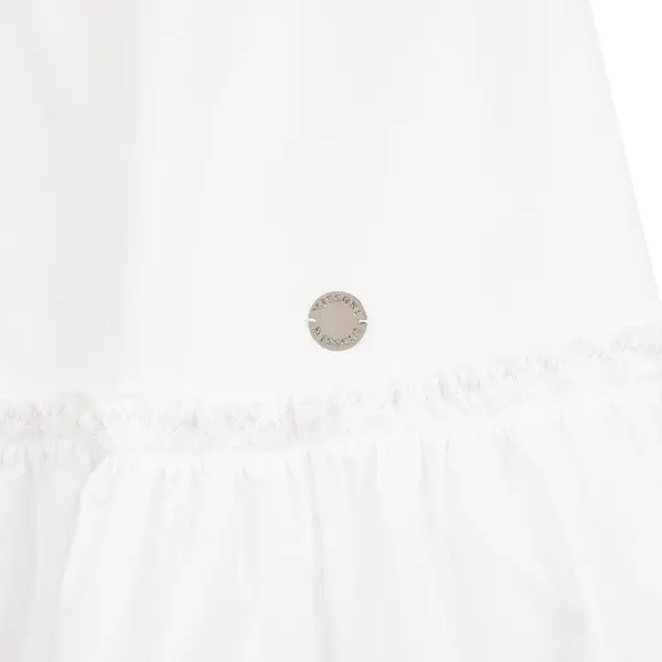 Sleeveless Zig Zag Trim Cotton Dress 2 Image