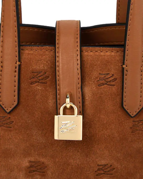 K/Autograph Suede Top Handle Bag 1 Image