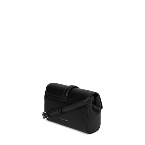 Minimalist Leather Flap-Over Crossbody Bag 2 Image