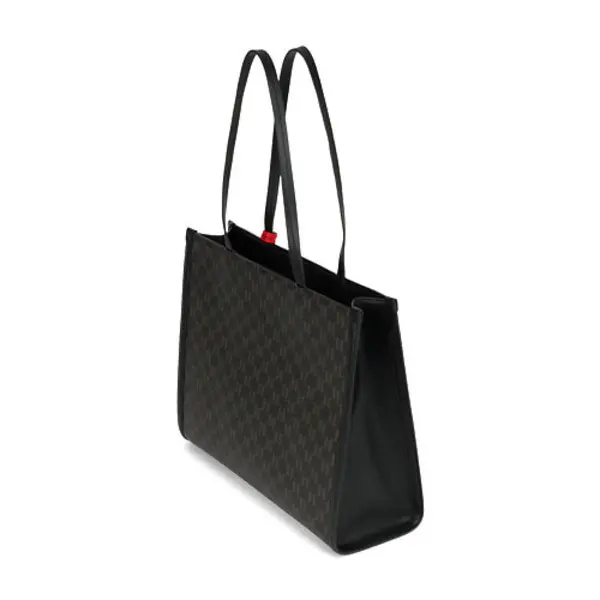 K/Ikonik Monogram Tote Bag with Choupette&Karl Patch 3 Image