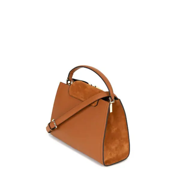 K/Signature Suede& Leather Top Handle Bag 2 Image