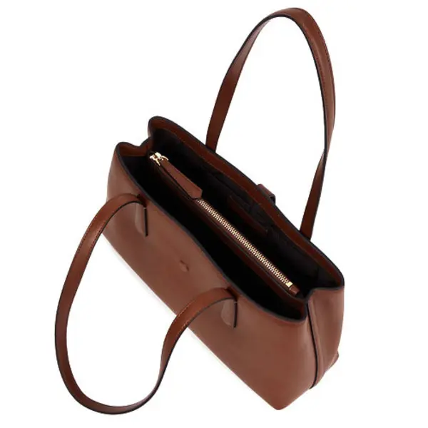 K/Autograph Padlock Leather Tote Bag 1 Image