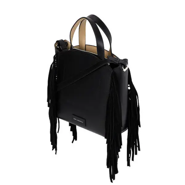 K/Circle Small Fringe Tote Bag 1 Image