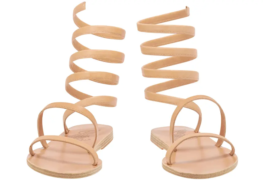 Spiral Wrap Gladiator Sandals 1 Image