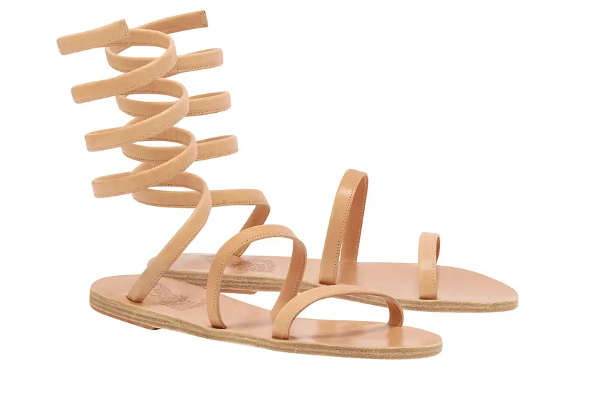 Spiral Wrap Gladiator Sandals 2 Image