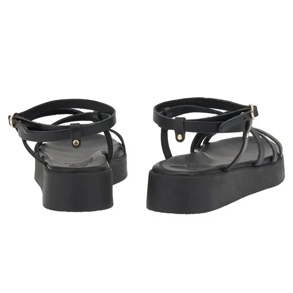 Leather Platform Strappy Sandals 1 Image