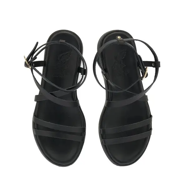 Leather Platform Strappy Sandals 2 Image